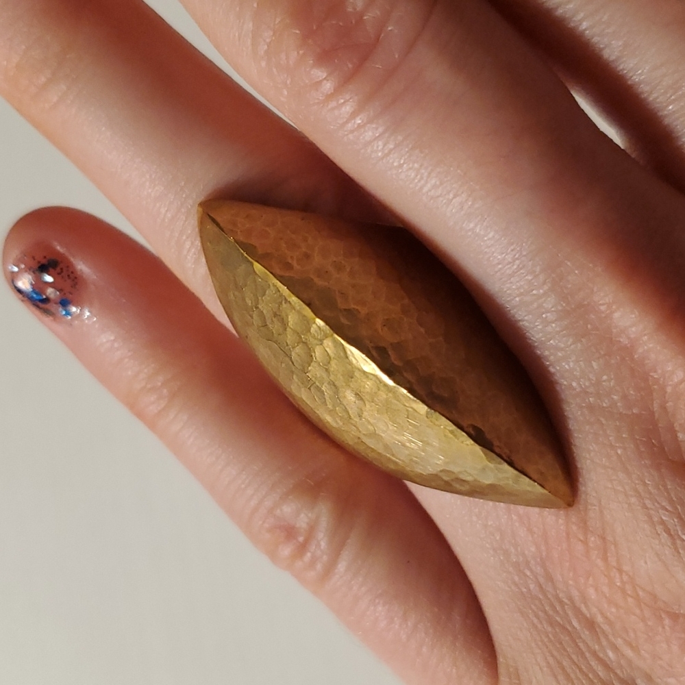 Fierce Brass Statement Ring - image 1